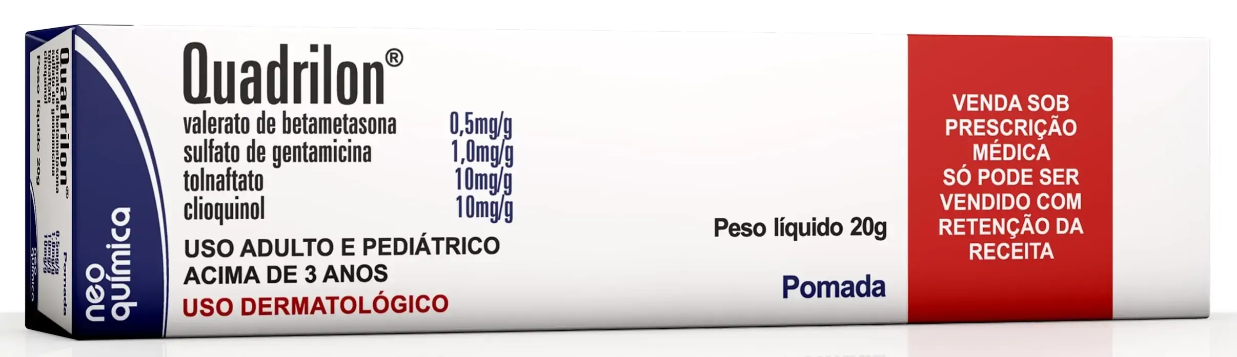 Quadrilon 0,50 1 10 10mg/g Pom Derm Bg X 20g