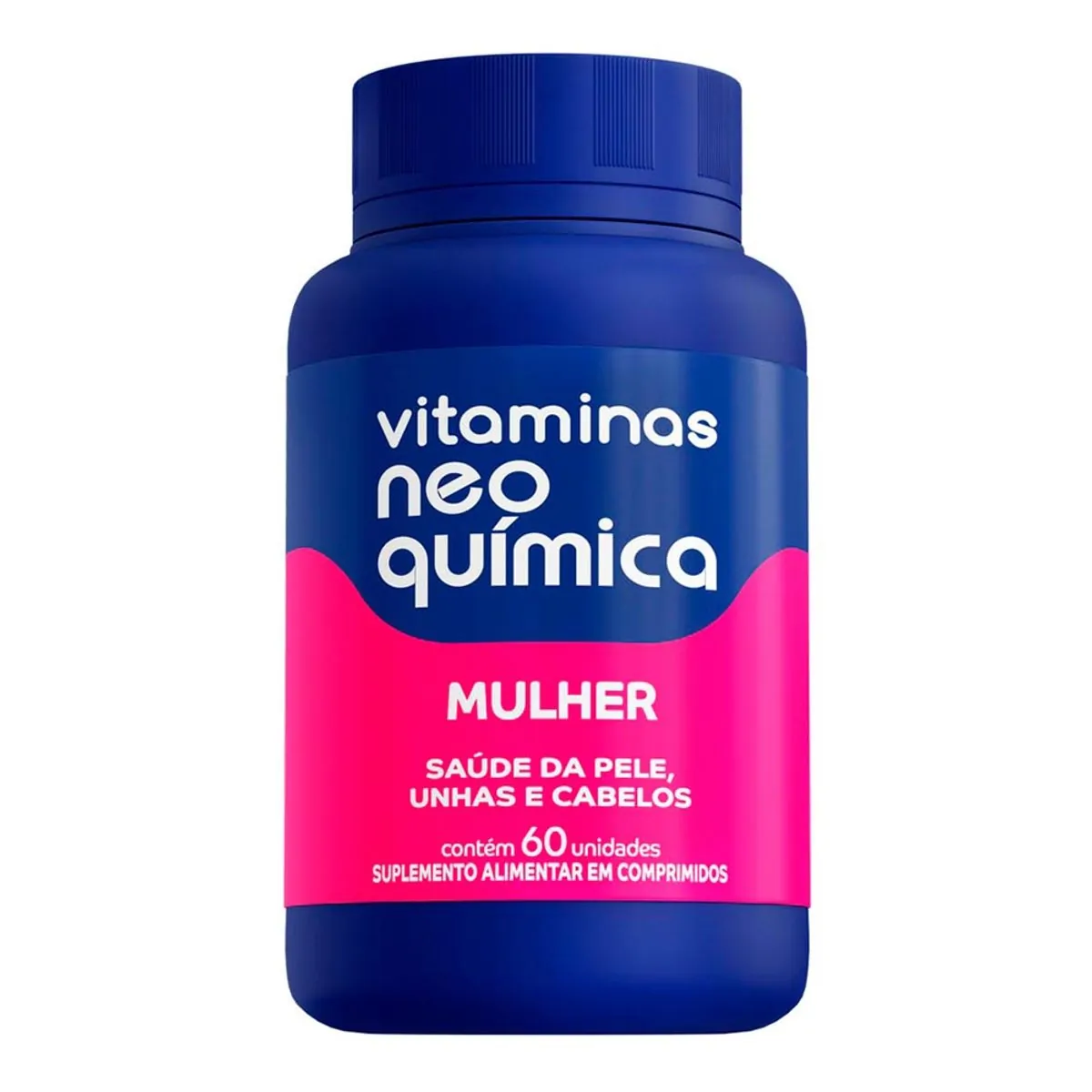 Polivitamínico Neo Química Mulher Saúde da Pele, Unhas e Cabelos 60 Comprimidos