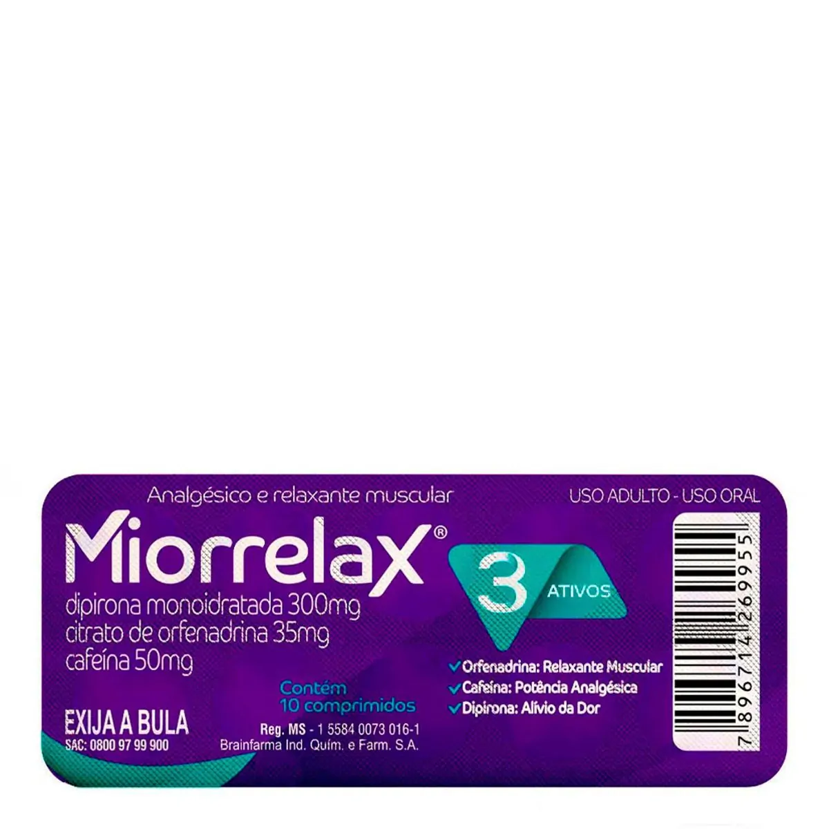 Miorrelax Brainfarma Blister 10 Comprimidos