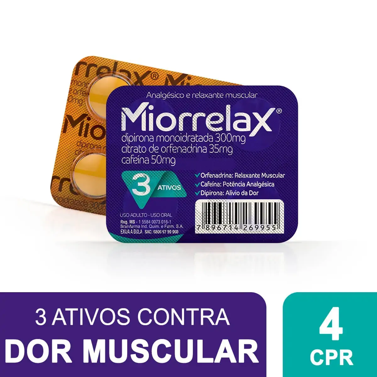 Miorrelax Brainfarma 4 Comprimidos