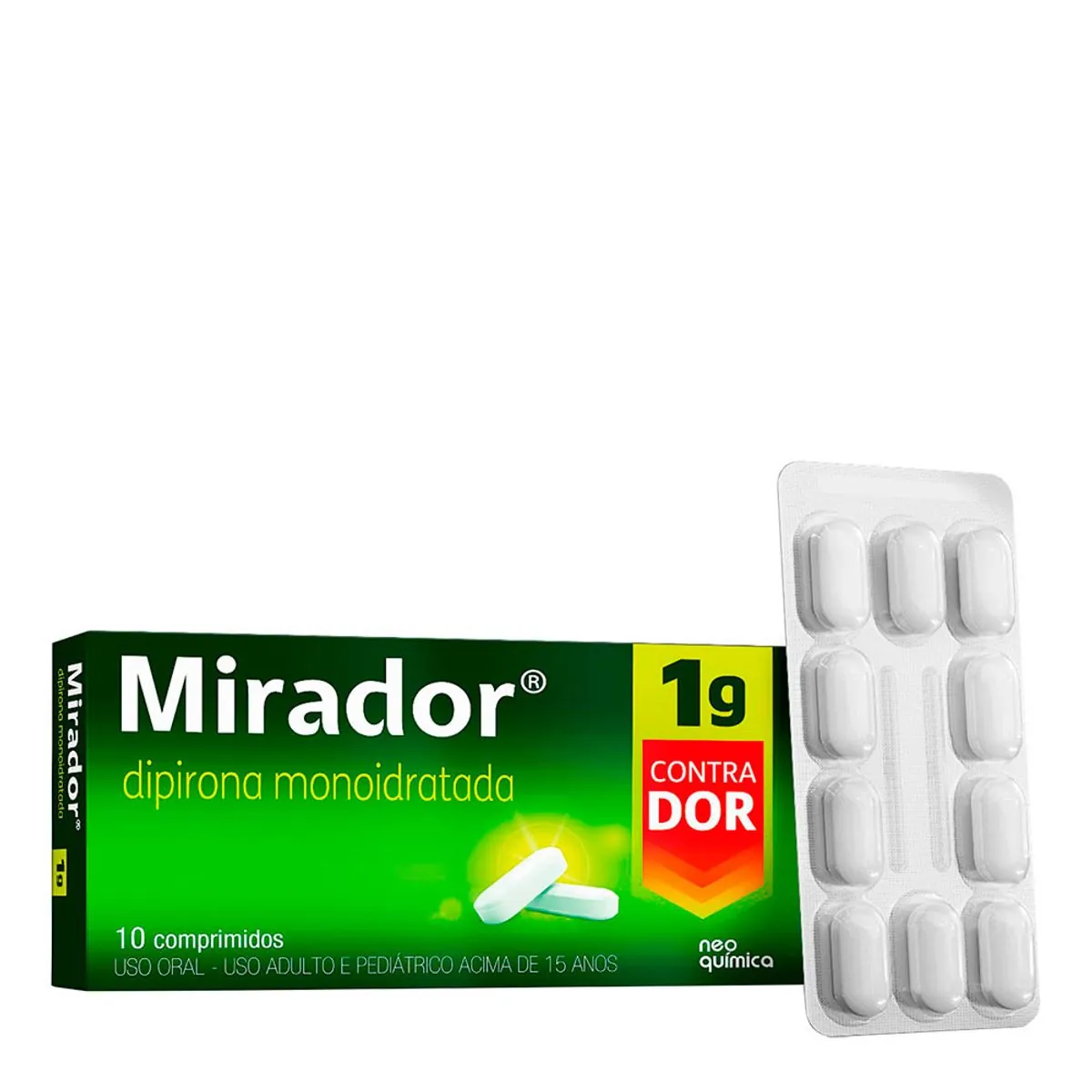 Mirador 1 Gr Dipirona 10 Cpr