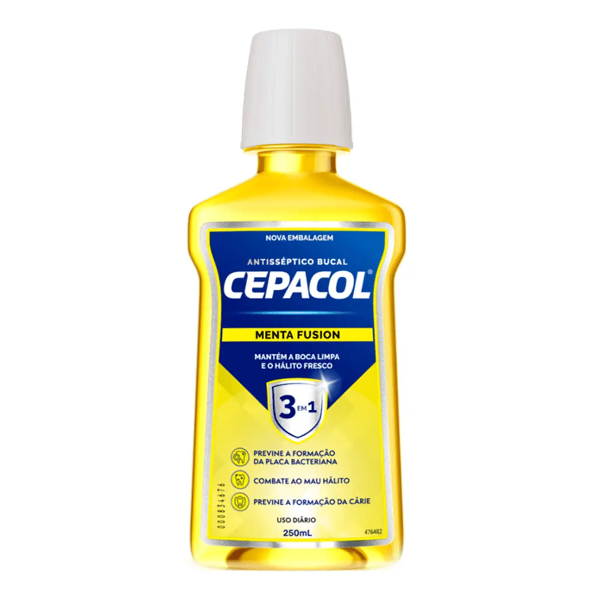 Enxaguante Bucal Antisséptico Menta Fusion Cepacol Frasco 250ml