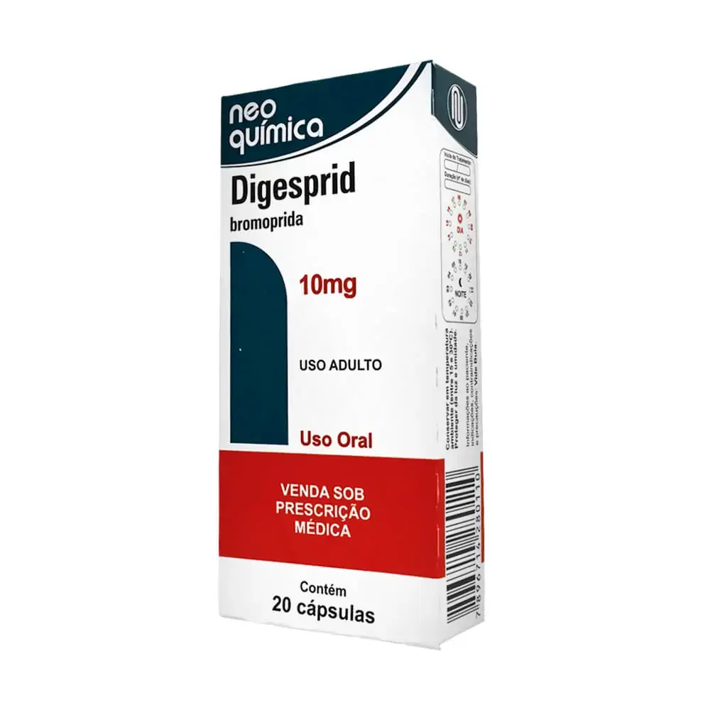 Digesprid 10 Mg 20 Cápsulas Neo Química Similar