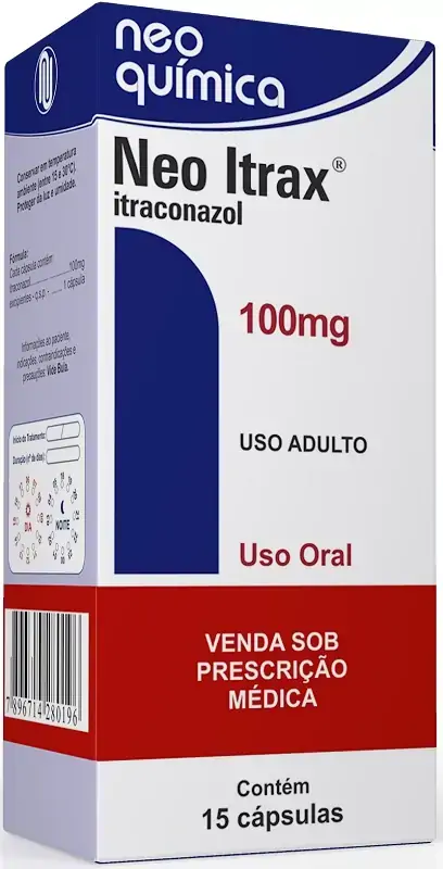 Neo Itrax 100 Mg 15 Cápsulas Neo Química Similar