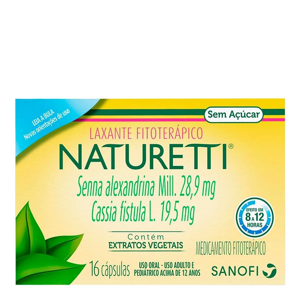 Naturetti Extratos Vegetais Sem Açúcar 16 Cápsulas