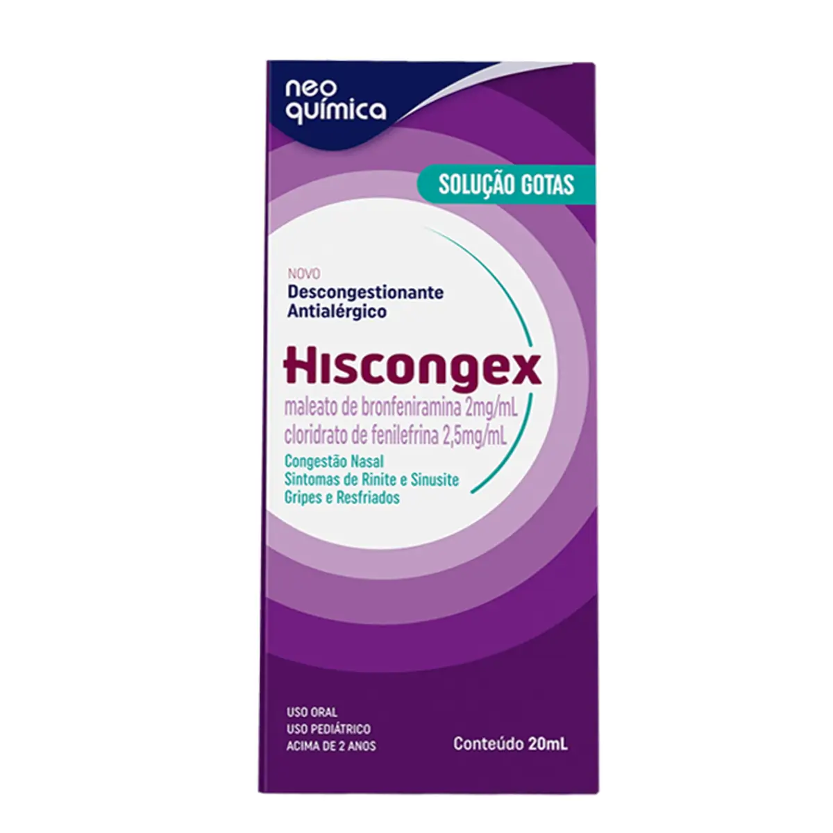 Hiscongex 2 2,5mg/ml Sol Got 20ml