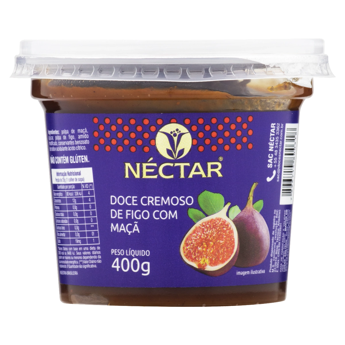 Doce Figo Com Maçã Néctar Pote 400g