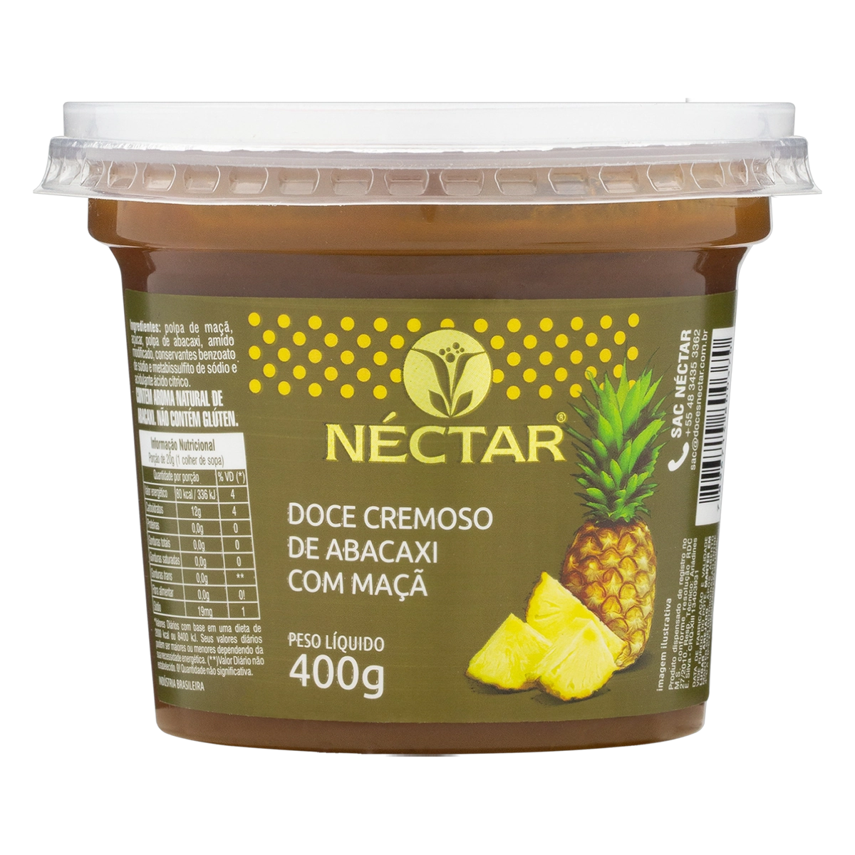Doce Abacaxi Com Maçã Néctar Pote 400g