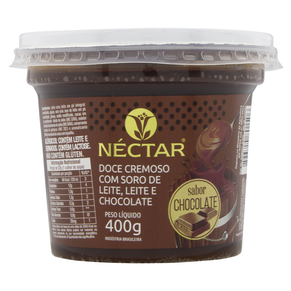 Doce De Leite Cremoso Chocolate Néctar Pote 400g