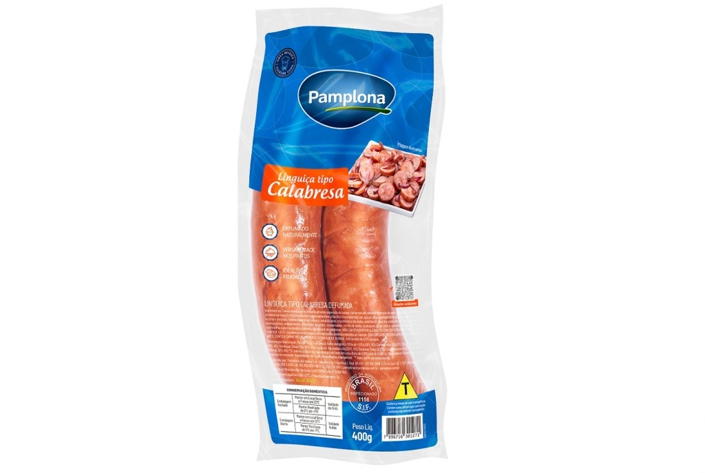 Linguiça Calabresa Defumada Pamplona 2,5kg