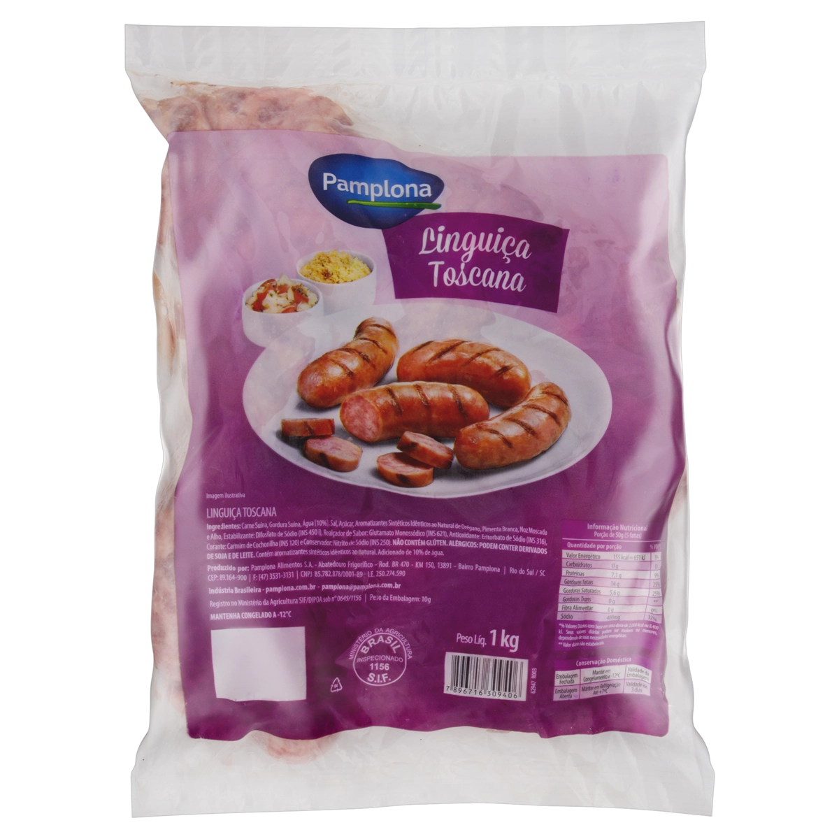 Linguiça Toscana Pamplona 1kg