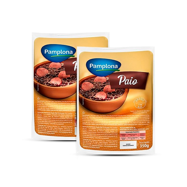 Linguiça Paio Defumada Pamplona 350g