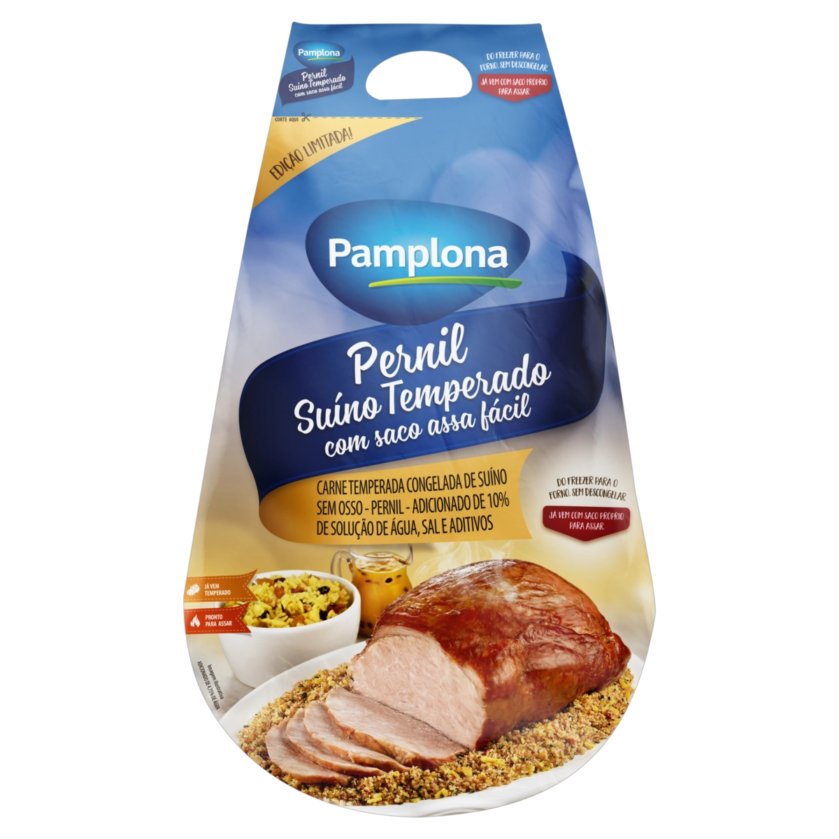 Pernil Suíno Congelado Temperado Sem Osso Pamplona