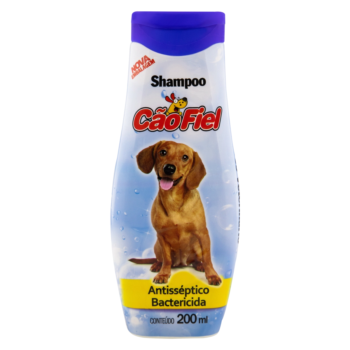 Shampoo Para Cães Antisséptico E Bactericida Cão Fiel Frasco 200ml