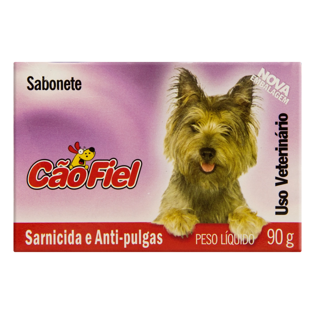 Sabonete Uso Veterinário Sarnicida E Anti Pulgas Cão Fiel Caixa 90g