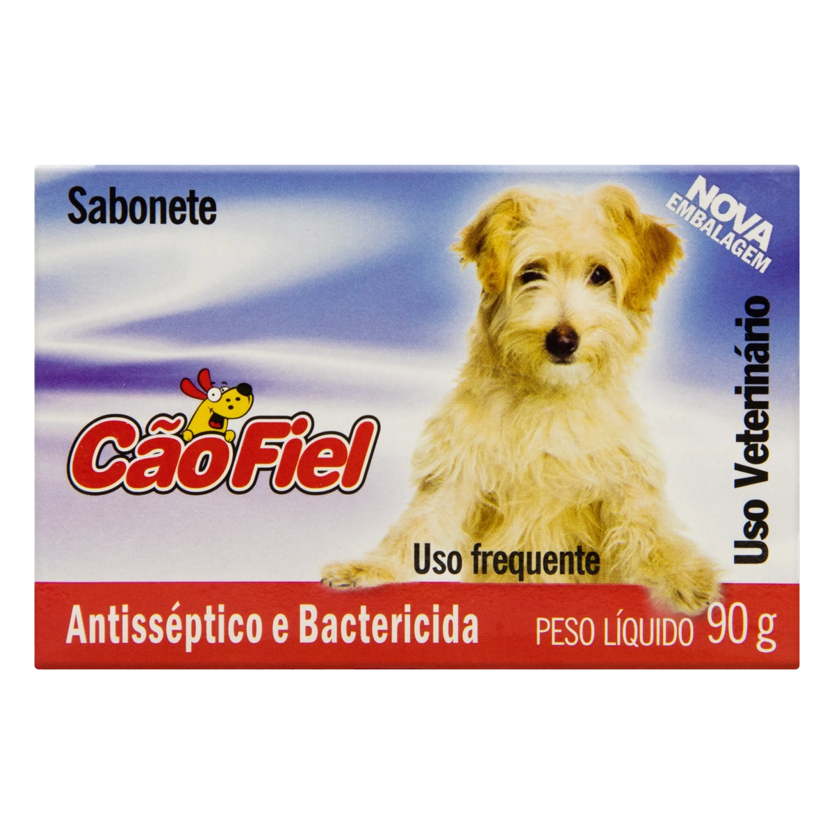 Sabonete Uso Veterinário Antisséptico E Bactericida Cão Fiel Caixa 90g