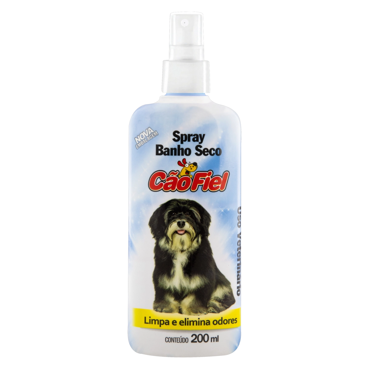 Banho A Seco Uso Veterinário Cão Fiel Frasco 200ml Spray