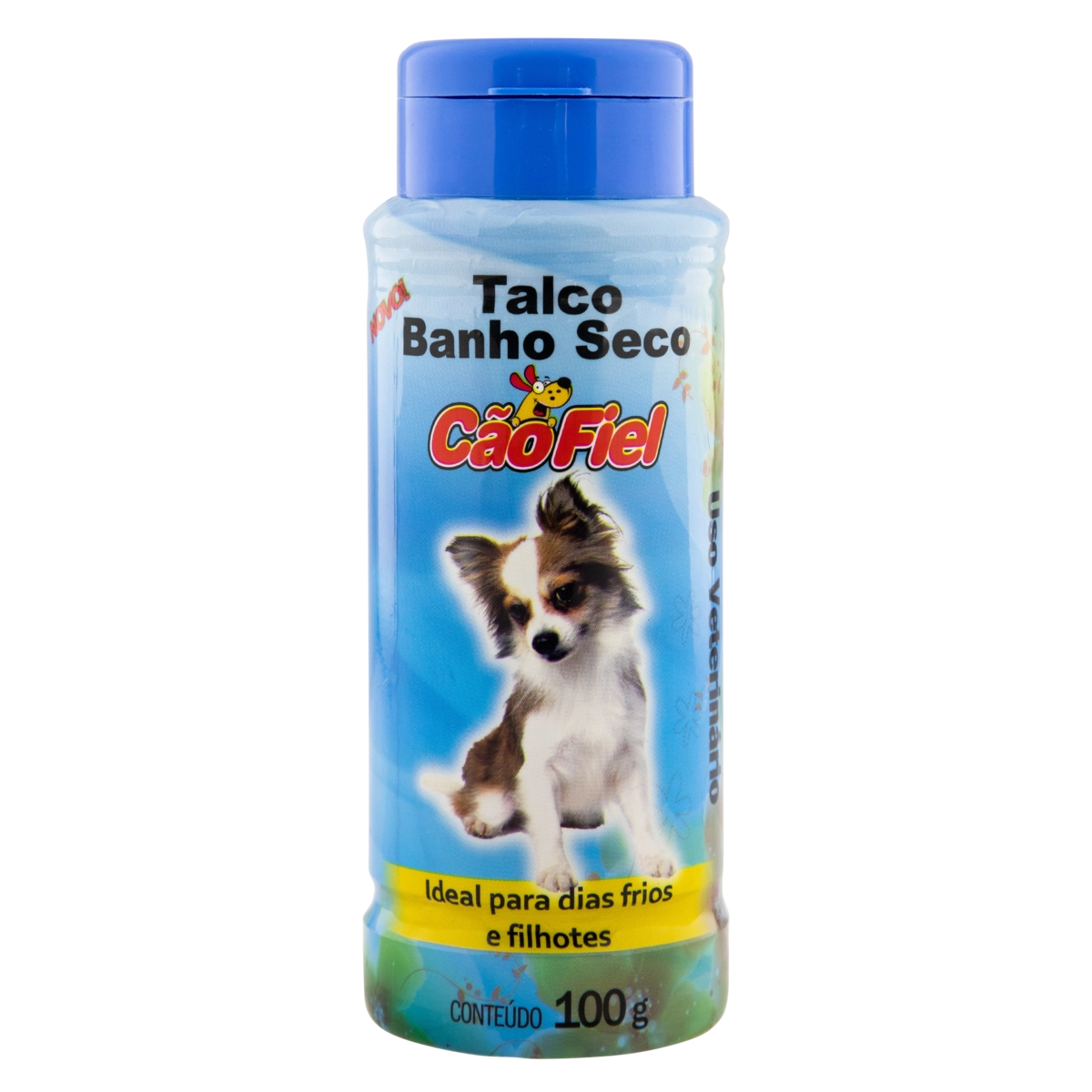 Talco Uso Veterinário Banho A Seco Cão Fiel Frasco 100g