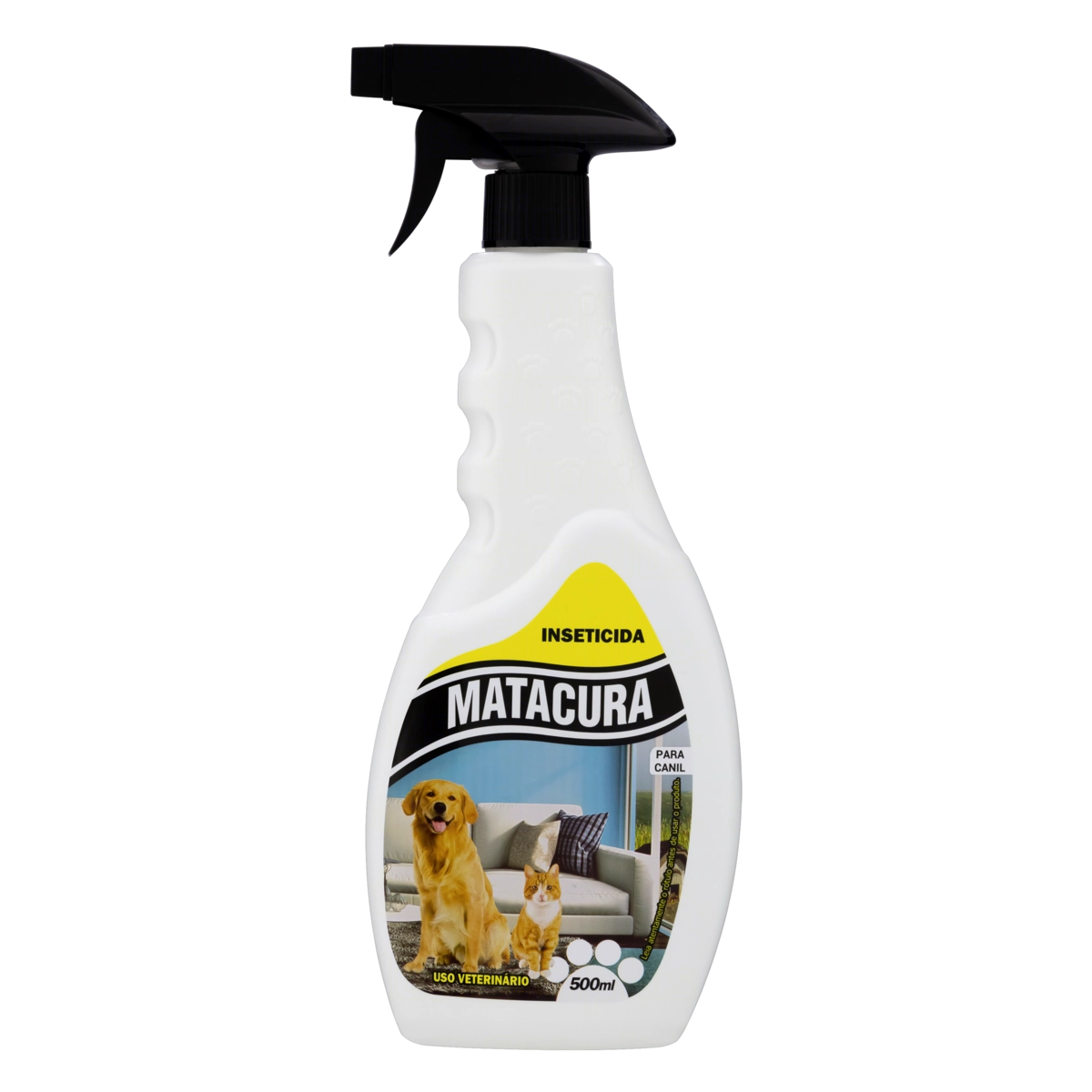 Inseticida Para Canil Uso Veterinário Matacura Frasco 500ml Borrifador