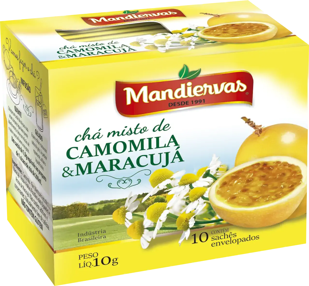 Cha Misto Camomila E Maracuja 10g