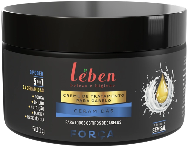 Creme De Tratamento Leben Ceramidas Força Sem Sal 500g