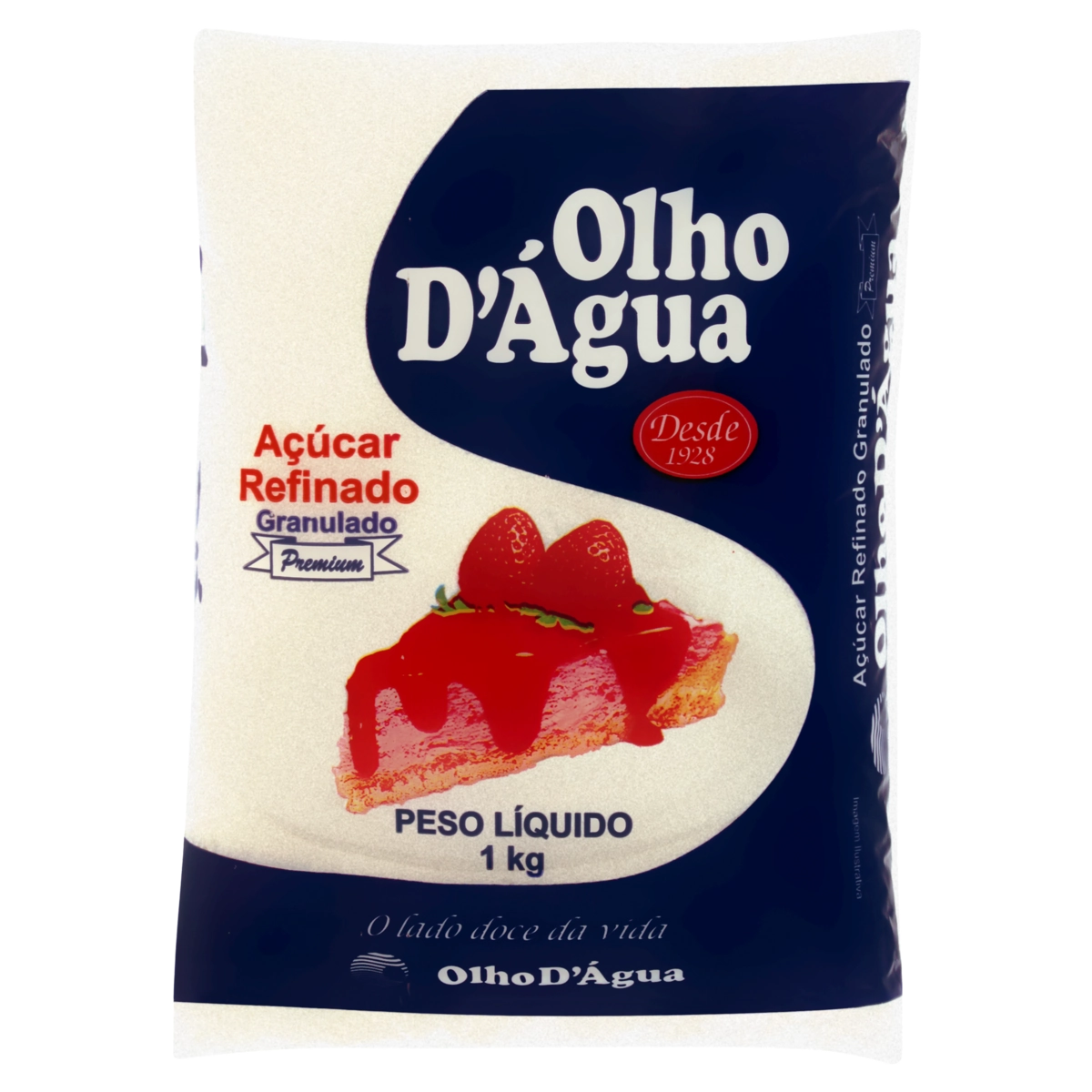 Açúcar Refinado Granulado Premium Olho Dágua Pacote 1kg
