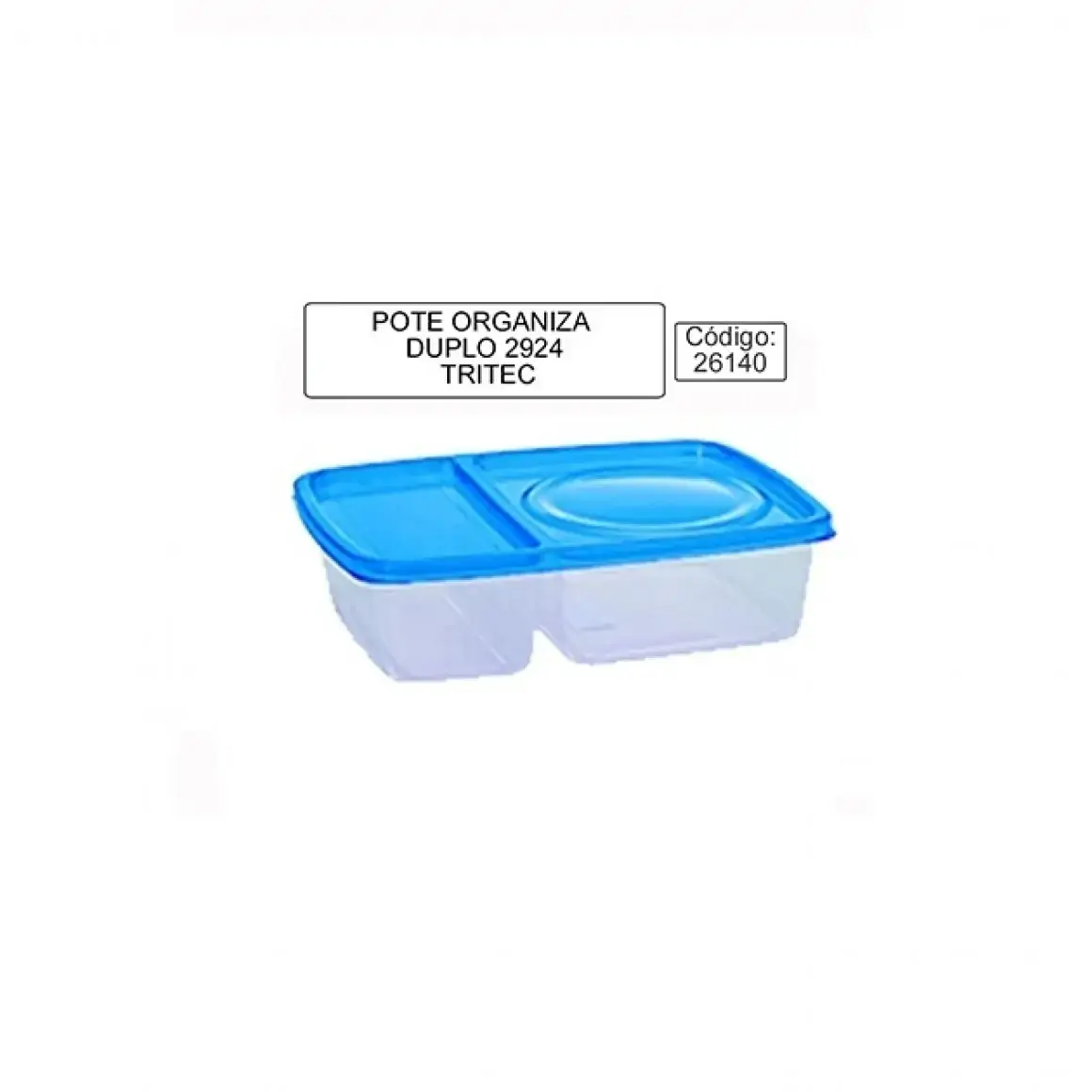 Pote Organiza Tritec 1,1l Duplo Ref.2924