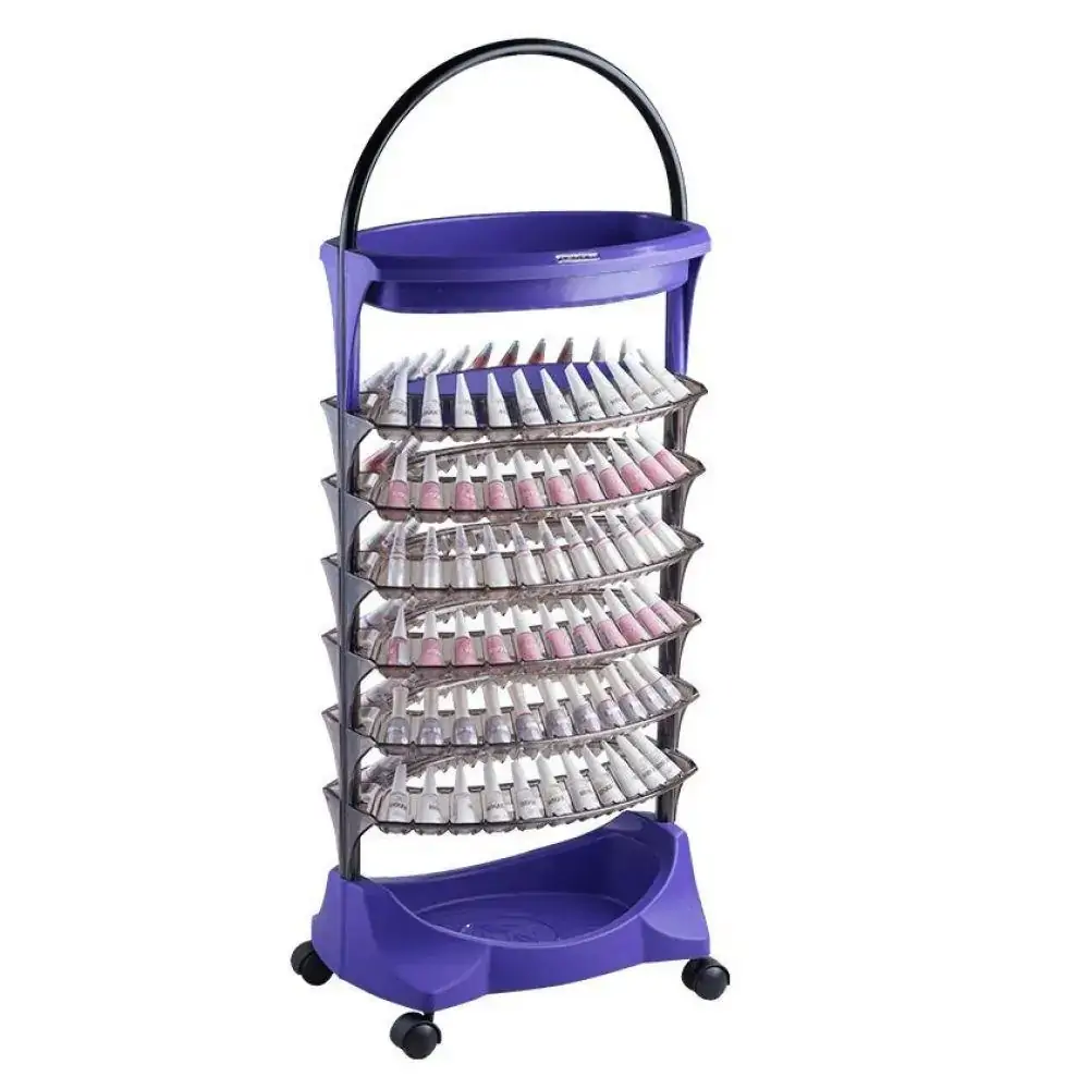 Carrinho Expositor Esmaltes Smaltbell Mix Roxo Dompel