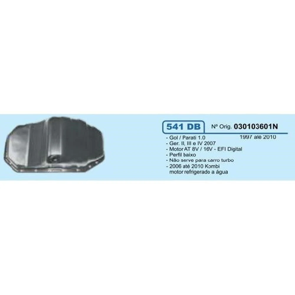 Cárter de Óleo do Motor Perfil Baixo - IGASA 541DB