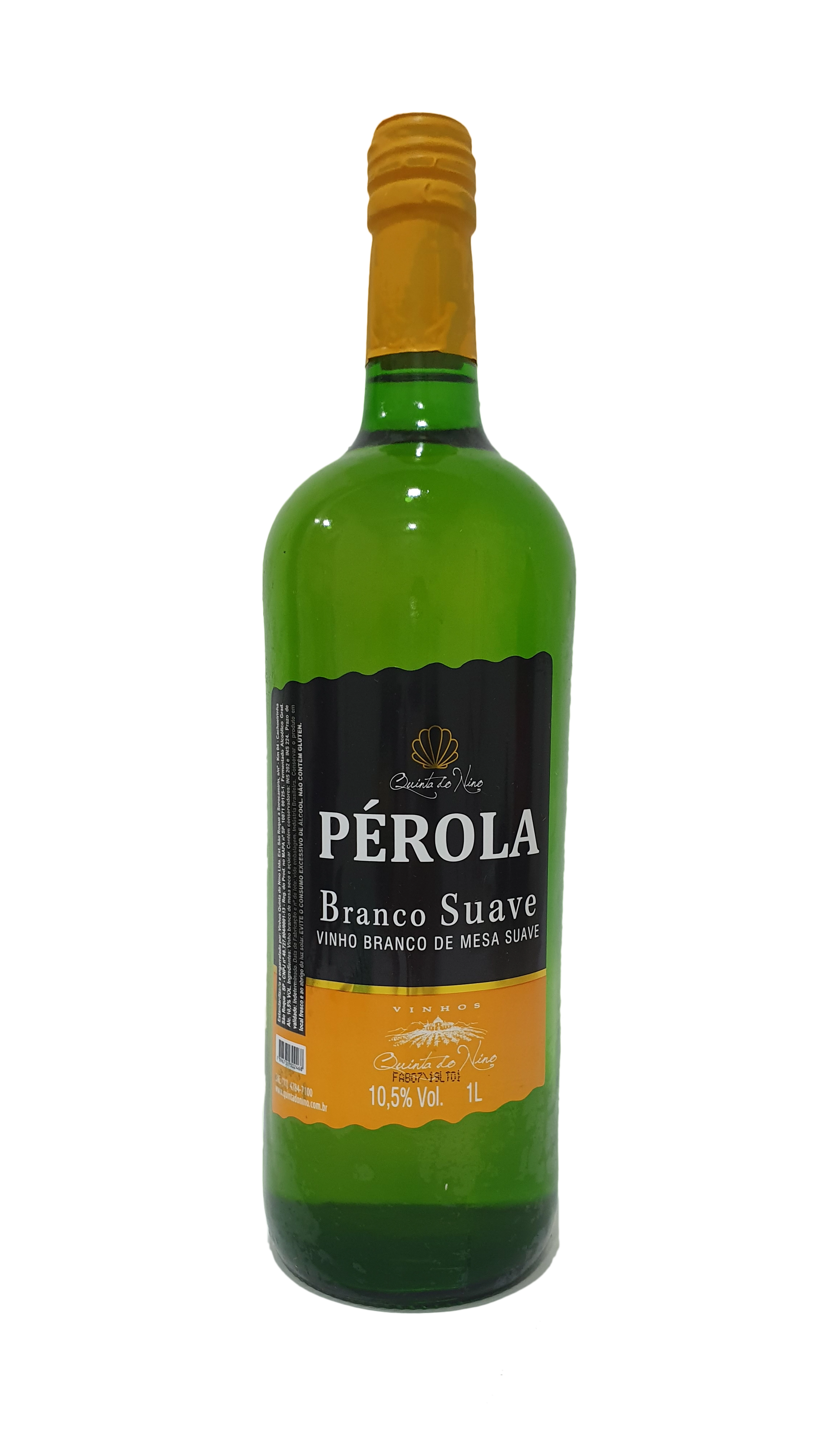 Vinho Perola Branco Suave 1l