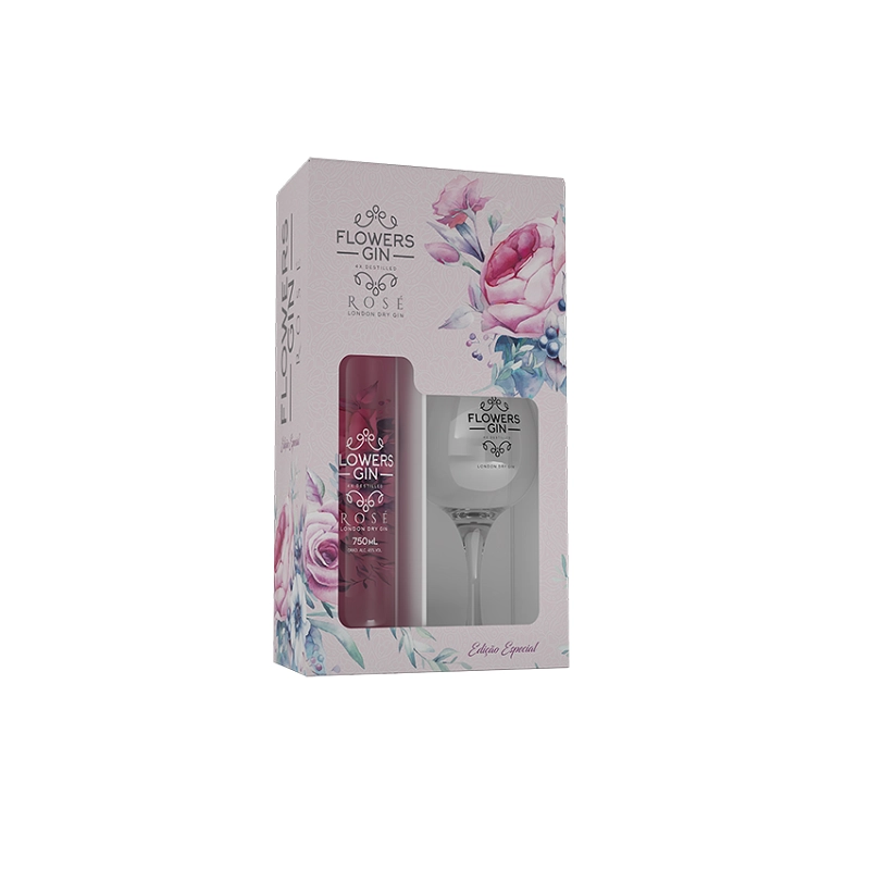 Gin Flowers C/taca Rose 750ml