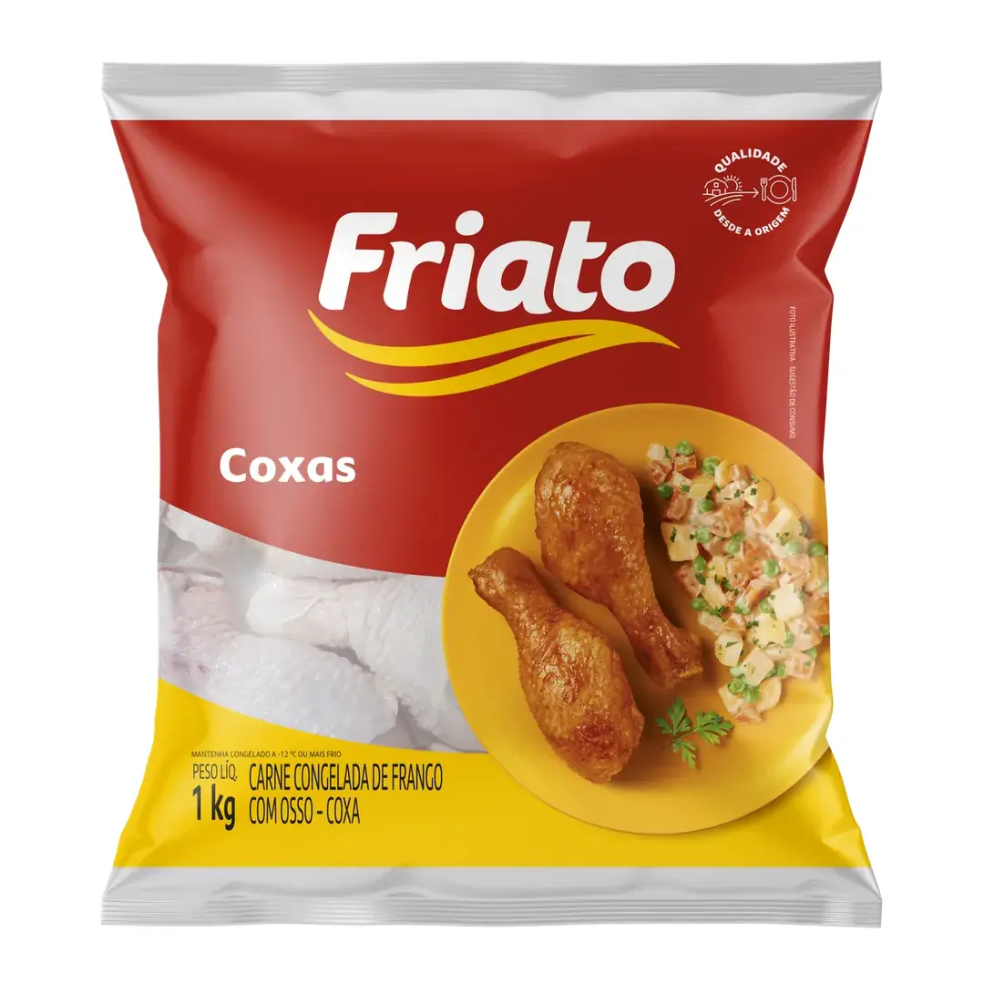 Frango Friato 1kg Coxas C/ Osso Congeladas