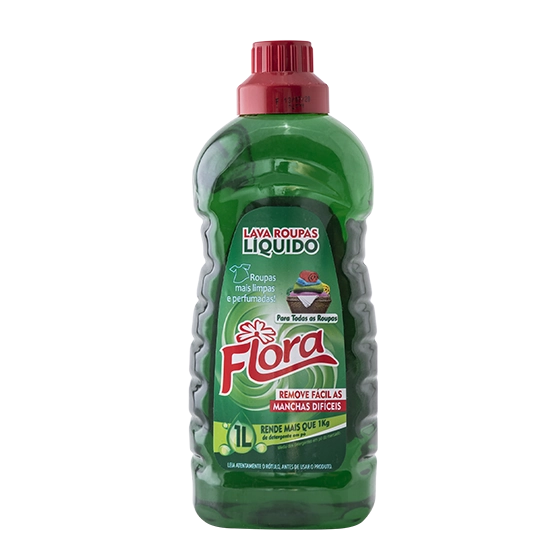 Lava Roupas Flora Liquido 1lt