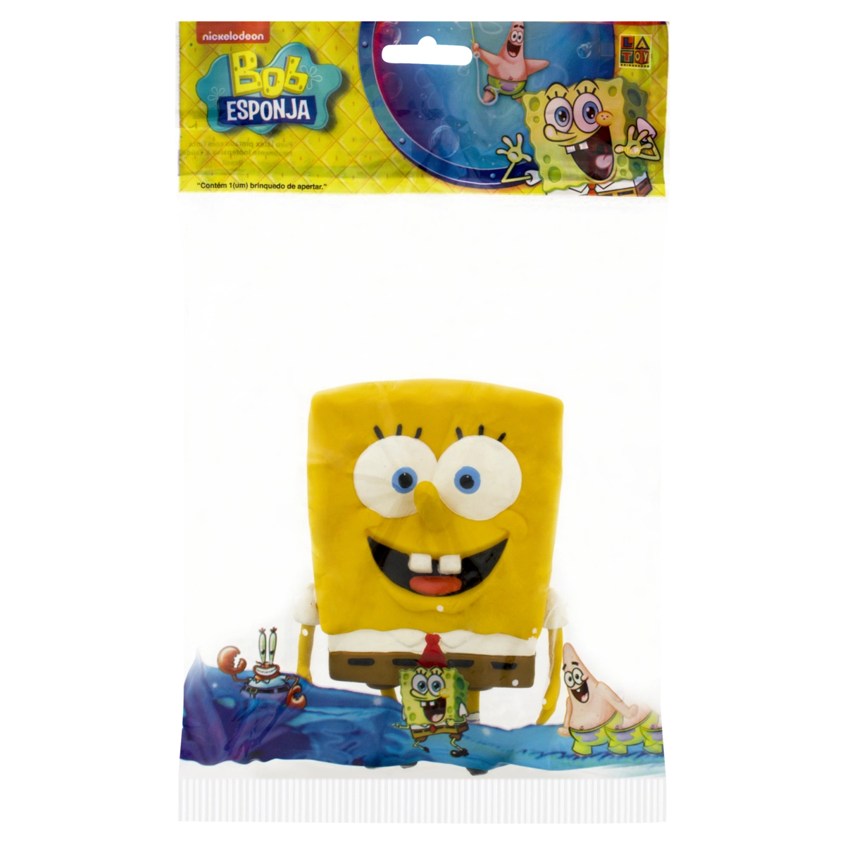 Brinquedo De Apertar De Látex Bob Esponja Latoy