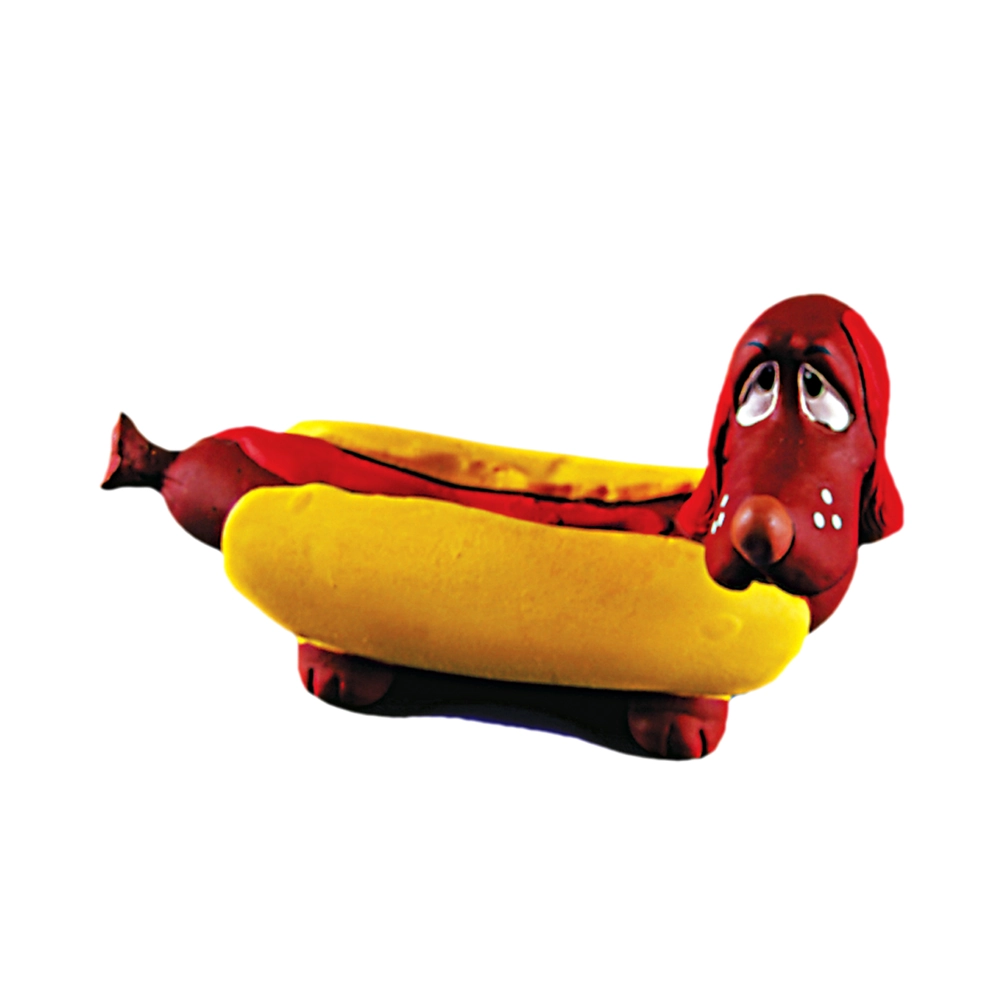Mordedor Pet Hot Dog De Latex