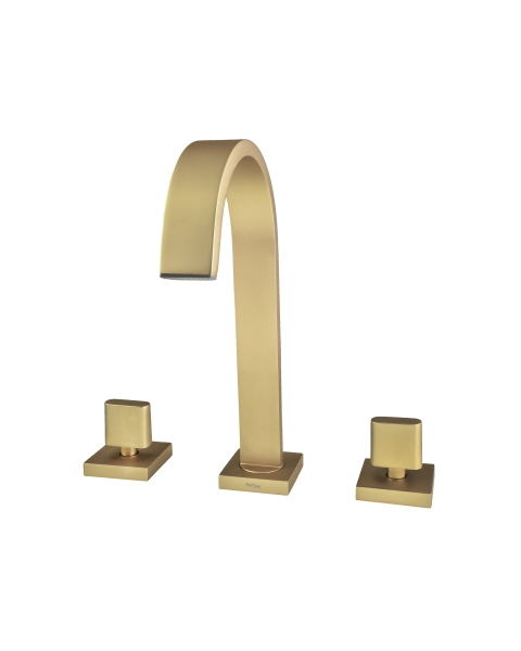 Torneira Misturador Para Banheiro Dourado Fosco - Color Dom