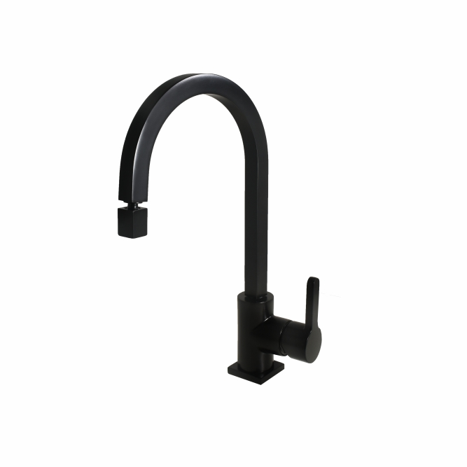 Torneira Misturador Monocomando Para Cozinha - Color Strauss - Preto Fosco