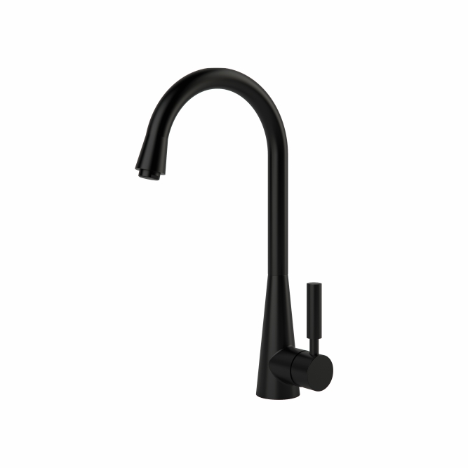 Torneira Misturador Monocomando Para Cozinha - Preto Fosco - Color Conic