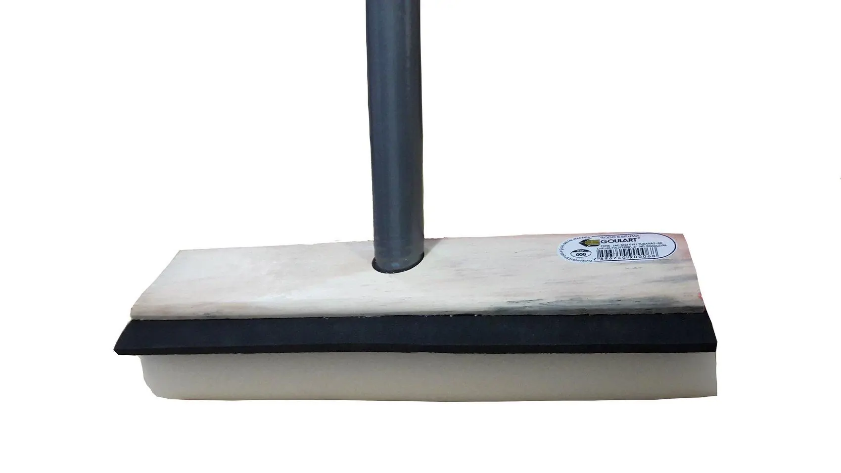 Rodo Com Espuma E Eva 25cm Com Cabo De Madeira Plastificado 1,20m - Goulart