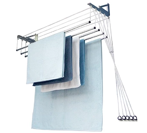 Varal Teto Parede Master Innovar Aco 5 Varetas 1.50m 7008 Maxeb