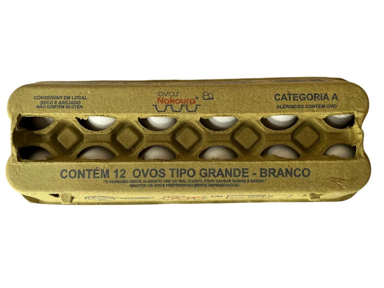 Ovos Nakaura Gde Branco Polpa C/12