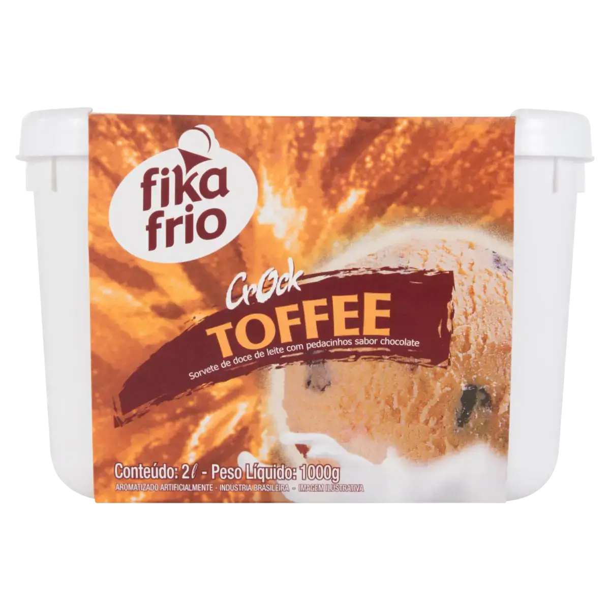 Sorvete Toffee Fika Frio Crock Pote 2l