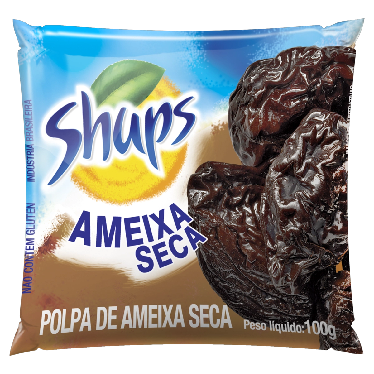 Polpa De Fruta Ameixa Seca Shups Pacote 100g