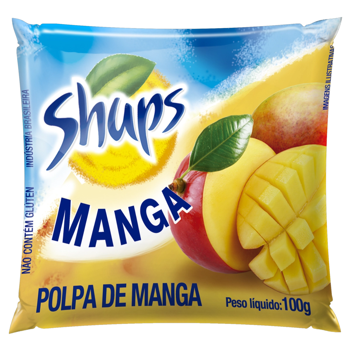 Polpa De Fruta Manga Shups Pacote 100g