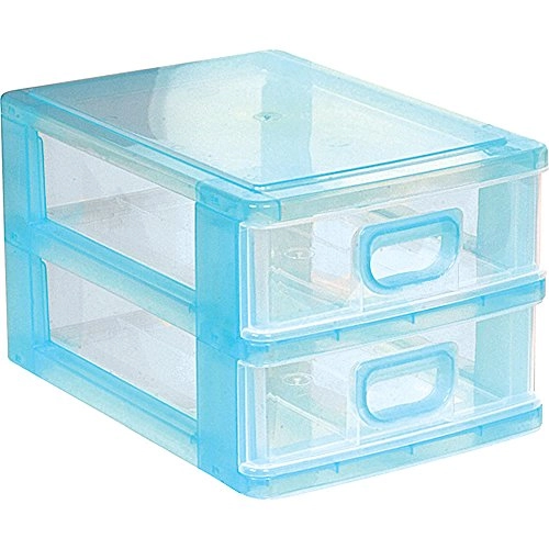 Gaveteiro de Mesa Micro Porta Tudo 2 Gavetas Preto Monte Líbano (1225)