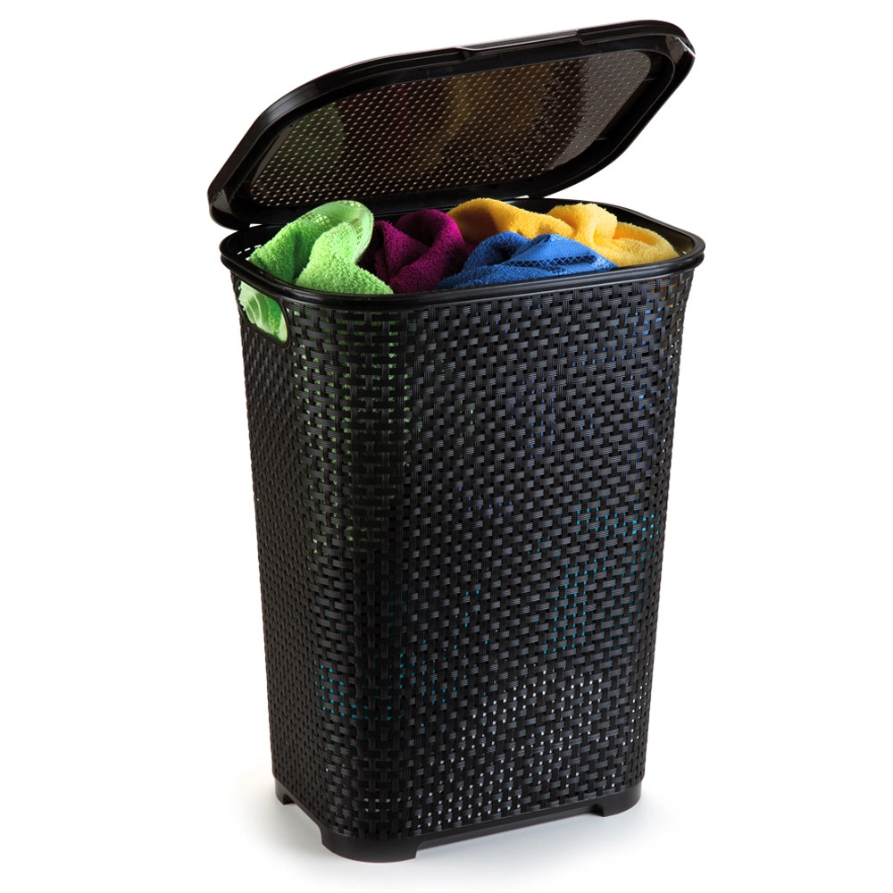 Cesto Monte Libano Preto Plastico 30l