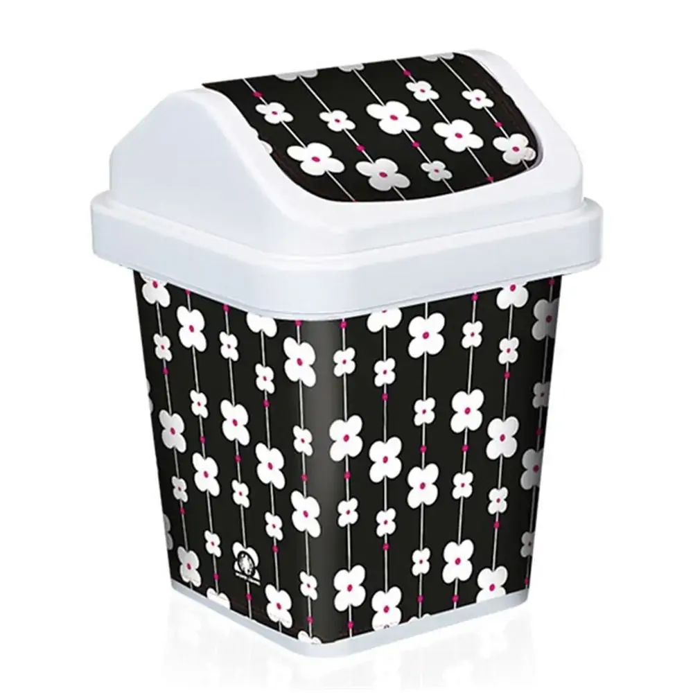 Lixeira Pia 3l Basc Dec Rf 1740/70 Flowers