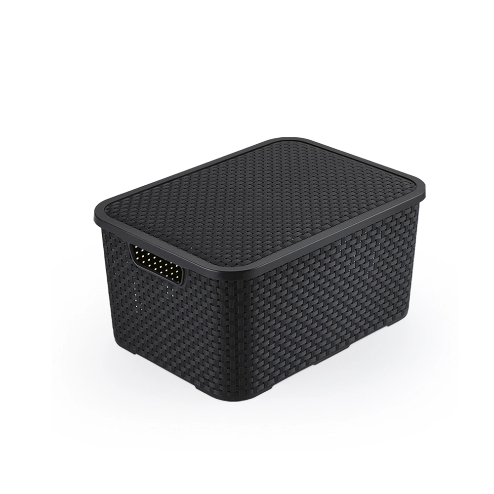 Micro Caixa Rattan 3.5l Preta Cr1952 Monte Libano