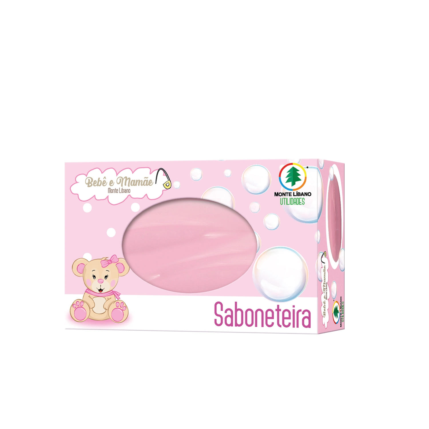 Saboneteira Oval Rosa Bm2062 Monte Libano
