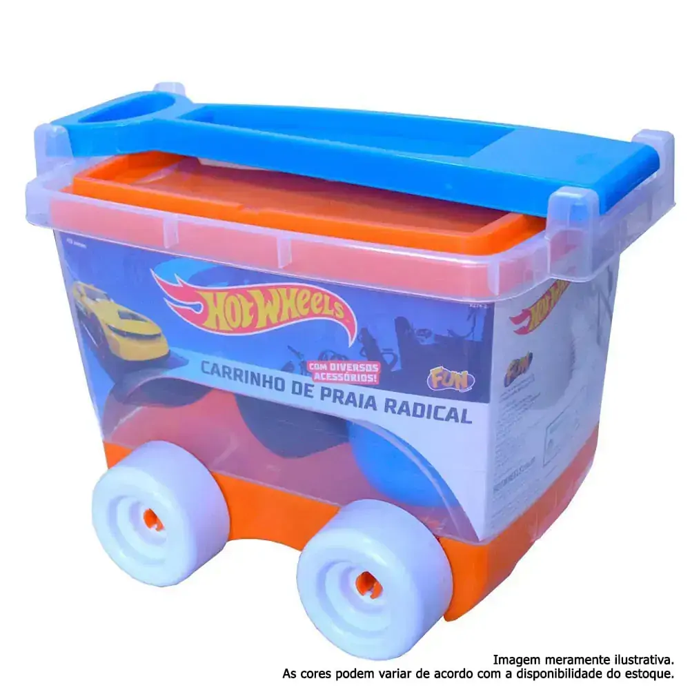 Brinquedo Hot Wheels Kit Praia Carrinho Bau